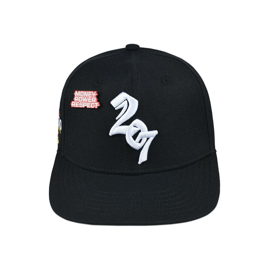 Black 207 Fitted Hat